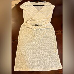 Vintage Fendi Zucca Monogrammed Mesh Skirt Set